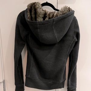 TNA fur lined hoodie